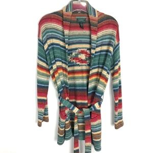 Ralph Lauren Hand Knit Southwest cardigan sweater